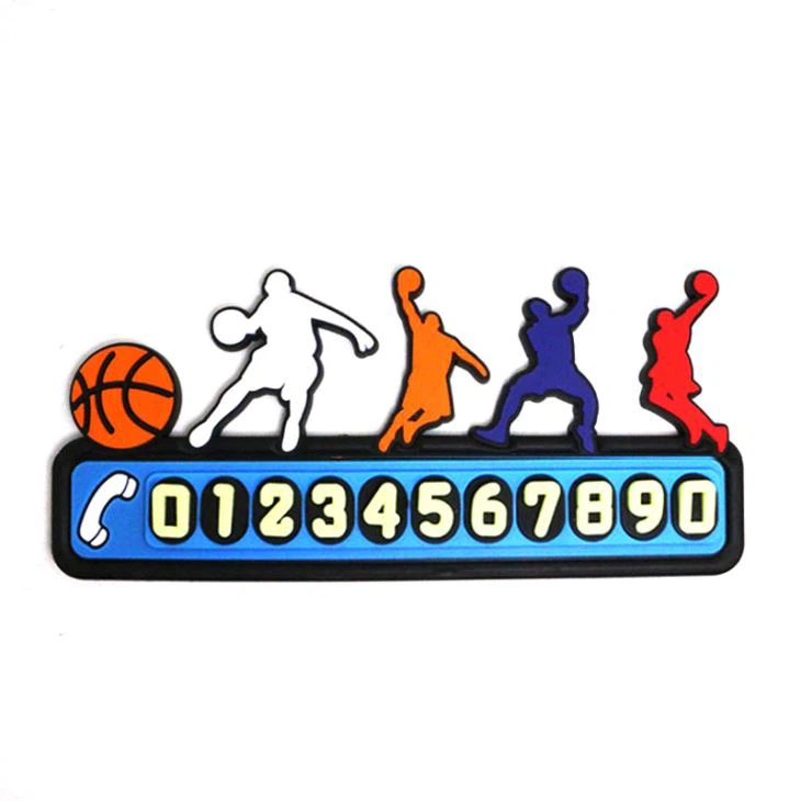 PVC NBA Basketball Figure Temporary Parking Cards