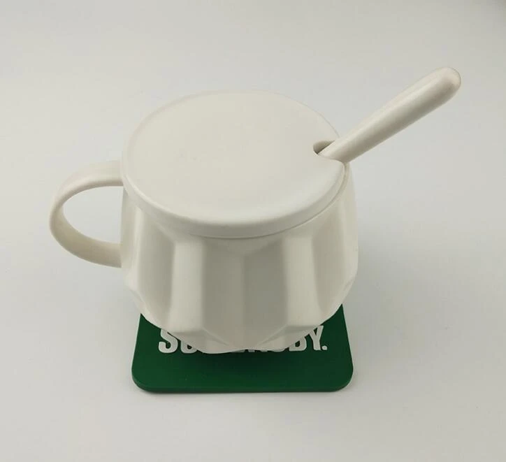 PVC Square Coaster Hotel Soft Rubber Coaster Promotional Gifts