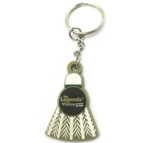 Pvc Badmantan Keychain Engrave Keyring