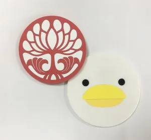 Insliú Neamh-duillín Coaster Rubair Bog PVC