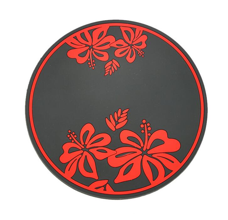 Soft Pvc Rubber Colorful Cup Coaster