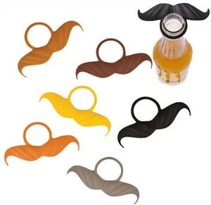 Marcóirí Gloine Fíon Cúlpháirtí Deoch Marcóirí Silicone Cruth Beard