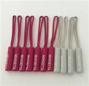 Dearadh Lógó 3D Silicone uiscedhíonach Zipper Pulls Rubber Zipper Head