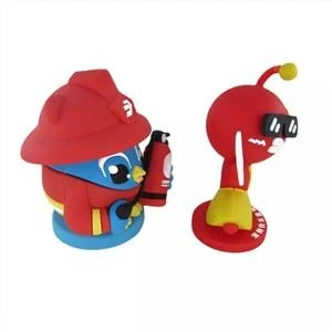 Slabhra Eochair Doll Silicone Carachtar PVC Keychains 3d